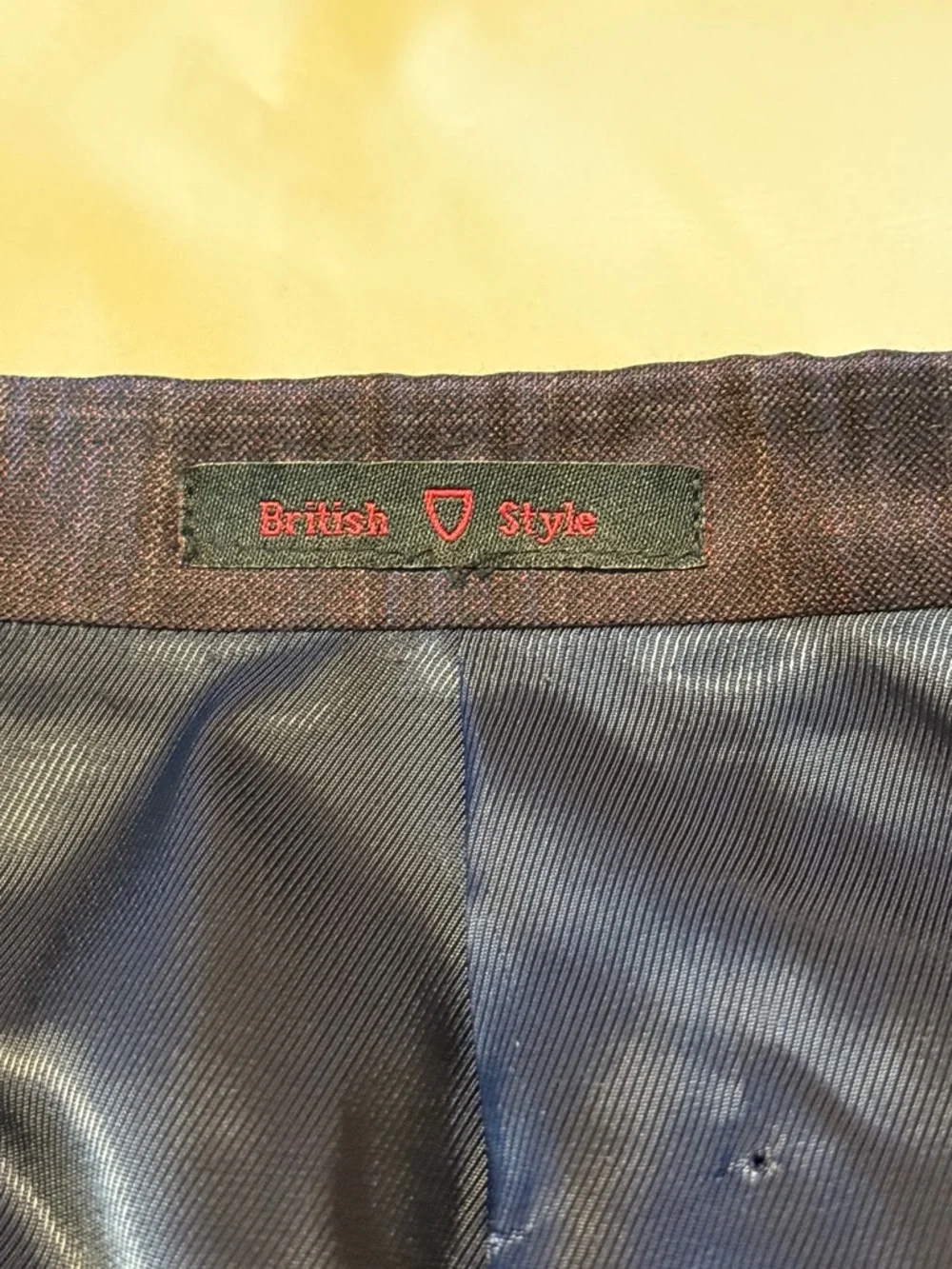 Byron British Style Wool Sport Coat 42R Plaid Blazer Italy Fabric Blue Purple